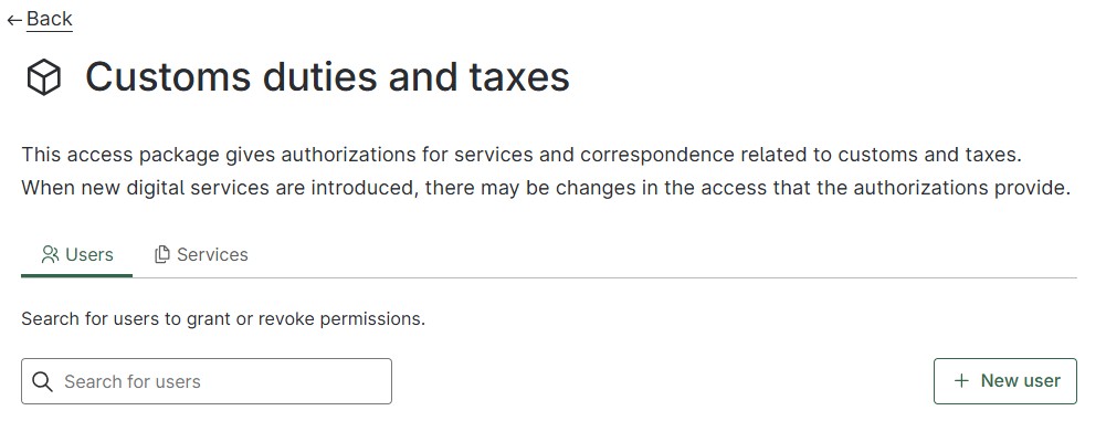 Altinn - tax package access